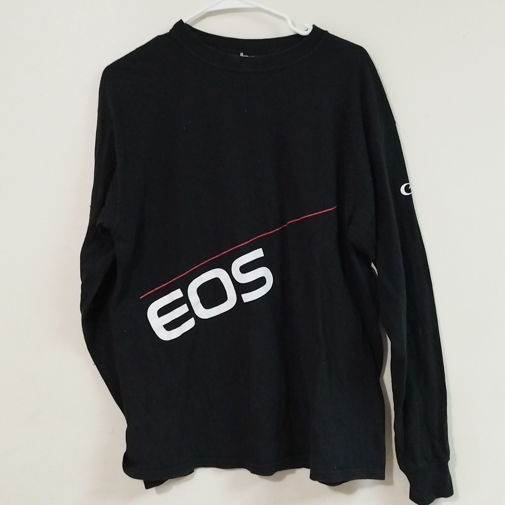 Men's black camera longsleeve